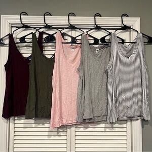 Old Navy Luxe V-neck Tank Top Bundle